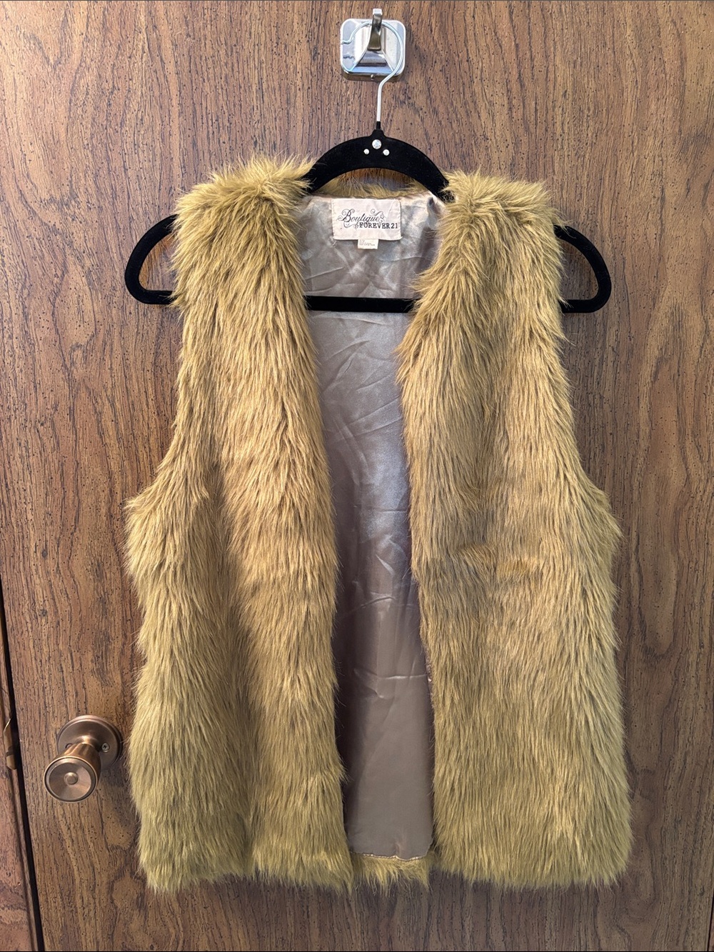 Green Faux Fur Vest
